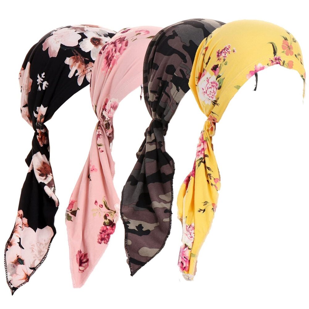 5463 Qhome Rhinestone Head Scarf Head Wrap Chemo Cap Spandex Bandana Du Rag